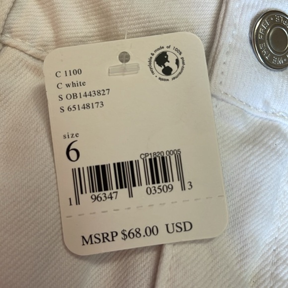 Free People Out Of Ordinary White Distressed Mini Skirt NWT - Picture 14 of 14